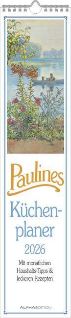 Image du produit Alpha Edition Paulines Küchenplaner 2026 - Streifenplaner - Wandplaner - Küchen-Kalender - 11,3x49,5 (Couverture rigide, Allemand)