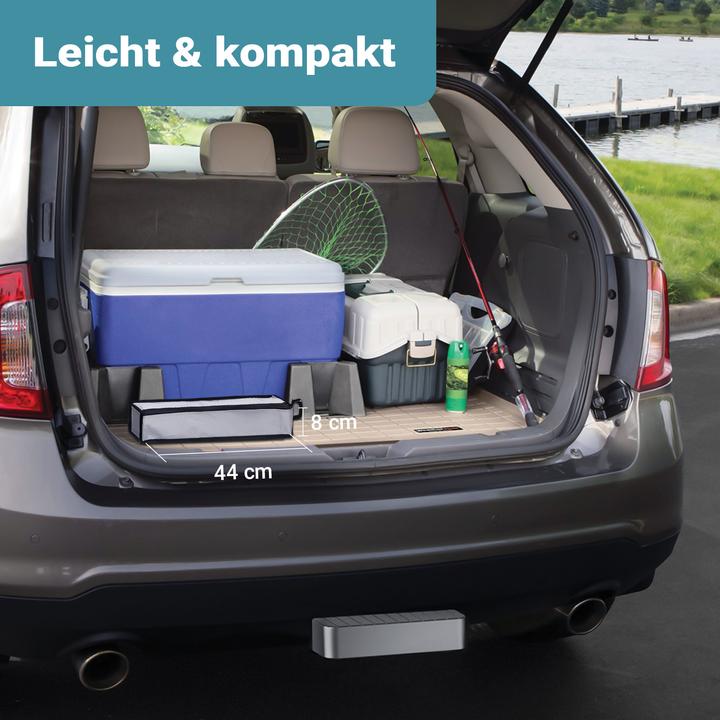 Produktbild Wiltec Campingstuhl faltbar grau schwarz 100kg Klappstuhl Anglerstuhl Faltstuhl