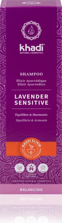 Actual product image Khadi Elixir Shampoo Lavender Sensitive 200 ml (200 ml, Liquid shampoo)