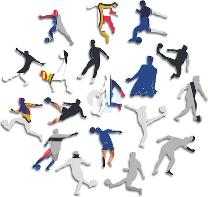 Produktbild Iconic FC Barcelona - Robert Lewandowski - Holz Puzzle Grösse M (270 Teile) (270 Teile)