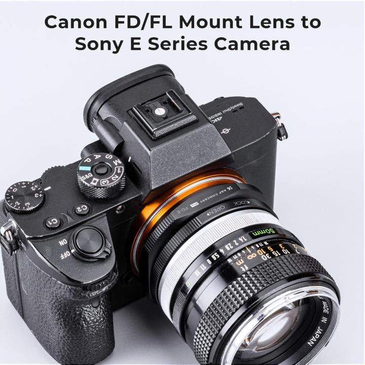 Actual product image K&F Concept M13105 High Precision Lens Adapter Mount, FD-NEX PRO