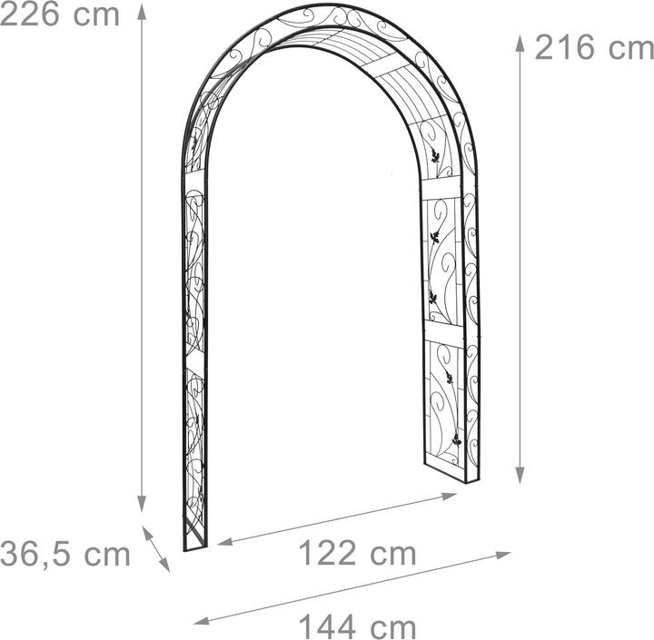 Actual product image Relaxdays Rose arch (36.50 cm, 144 cm)
