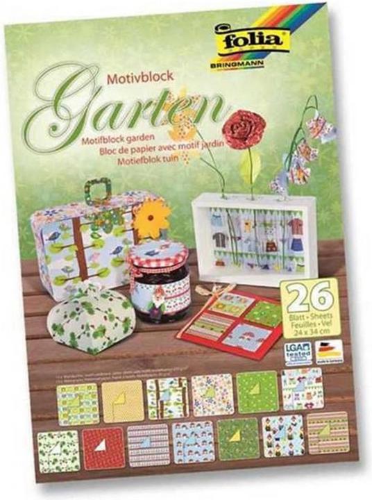 Produktbild Folia Motivblock Garten (260 g/m², 1 x)