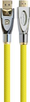 Produktbild Python Anschlusskabel DisplayPort 1.2 an HDMI 2.0, 4K2K / UHD, 24K vergoldete Kontakte, OFC, Nylongeflecht (1 m, DisplayPort)