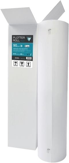 Immagine prodotto Clairefontaine Rotolo per plotter a getto d'inchiostro, (L)610 mm x (L)45 m (90 g/m², 4500 cm, 61 cm)