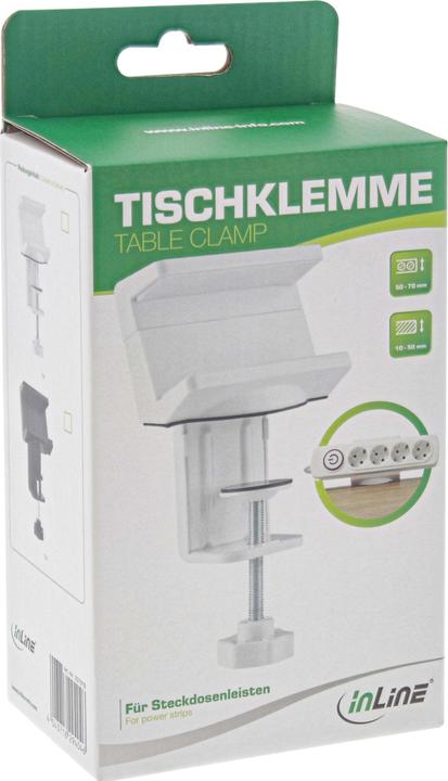 Actual product image InLine Table clamp for socket strip (0.07 m)