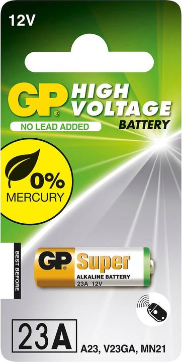 Produktbild GP Batteries Super Alkaline Batterie A23 (1 Stk., A23, 55 mAh)