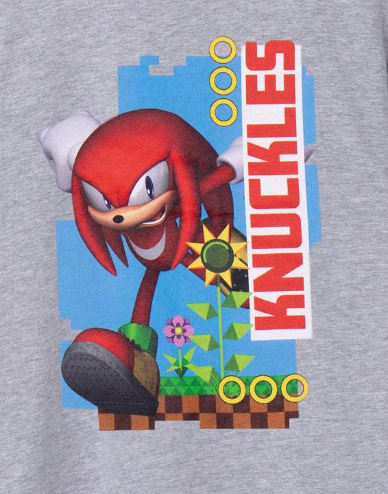 Immagine prodotto Sonic The Hedgehog Maglietta a maniche corte Knuckles per bambini e ragazzi (140)