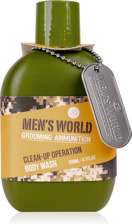 Immagine prodotto Accentra Body Wash MEN'S WORLD in flacone, inclusa medaglietta, 200ml, fragranza: Oak & Amber, colore: (200 ml)