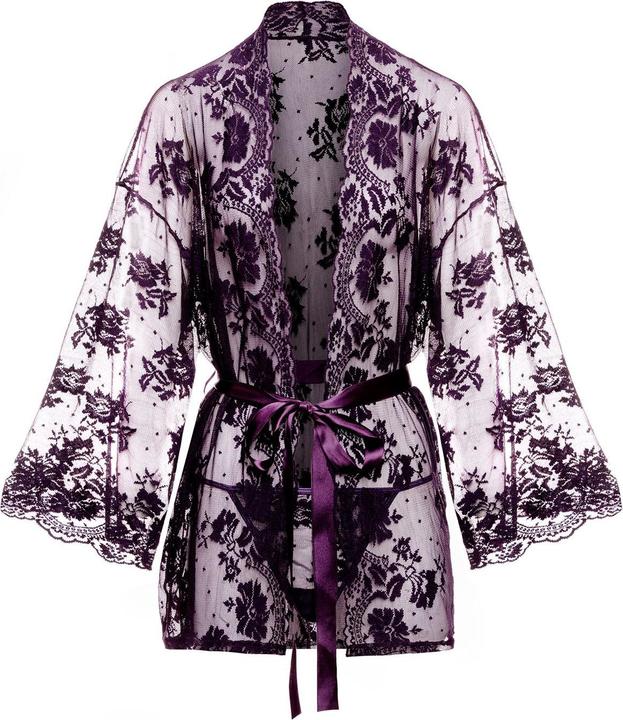 Productafbeelding Christine Le Duc Spitzen Kimono Graceful Lila (3XL)