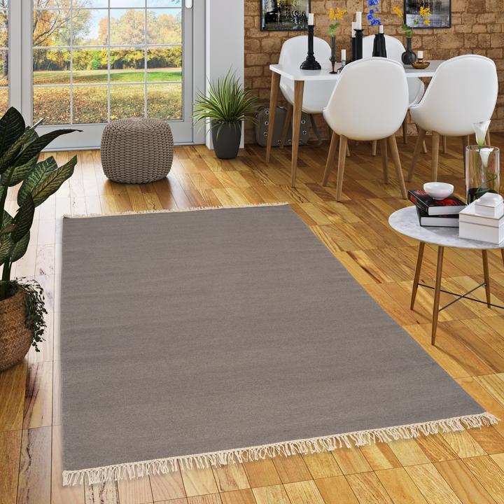Produktbild Pergamon Wolle Natur Teppich Kelim Mila (160 x 230 cm)