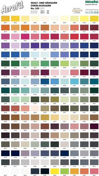 Produktbild Madeira Näh-, Quilt, Overlockg. Aerofil 120 (400 m)