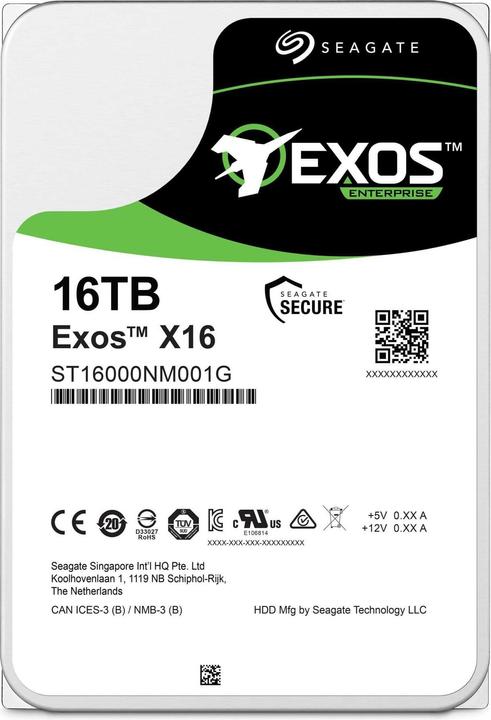 Immagine prodotto Seagate Exos X16 SAS (16 TB, 3.5", CMR)