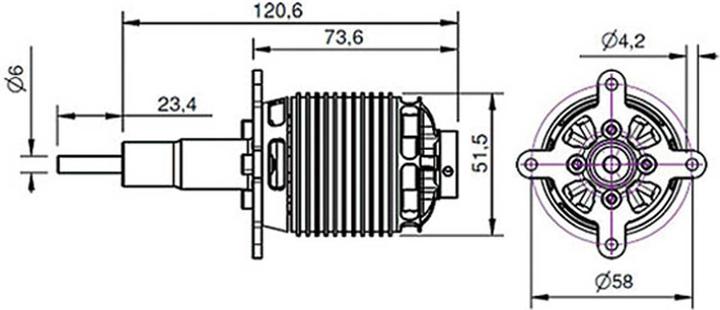 Image du produit Hacker Moteur électrique A50-14L Turnado V3 - Glider