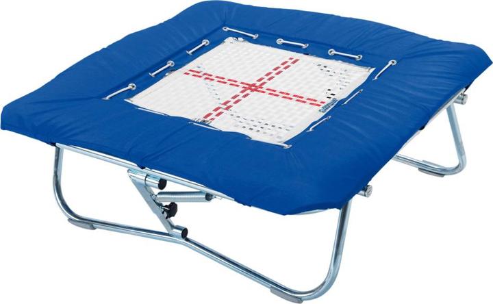 Eurotramp Minitramp mit Stahlfedern, Blau, 112 x 112 cm, 29 kg