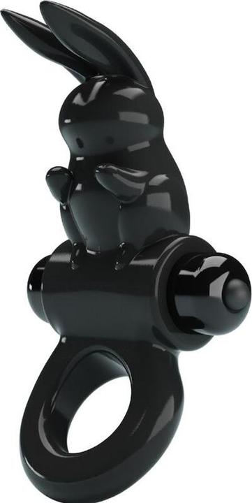 Image du produit Pretty Love - Anneau excitant Rabbit Anneau vibrant 10 vibrations Noir (2.40 cm)
