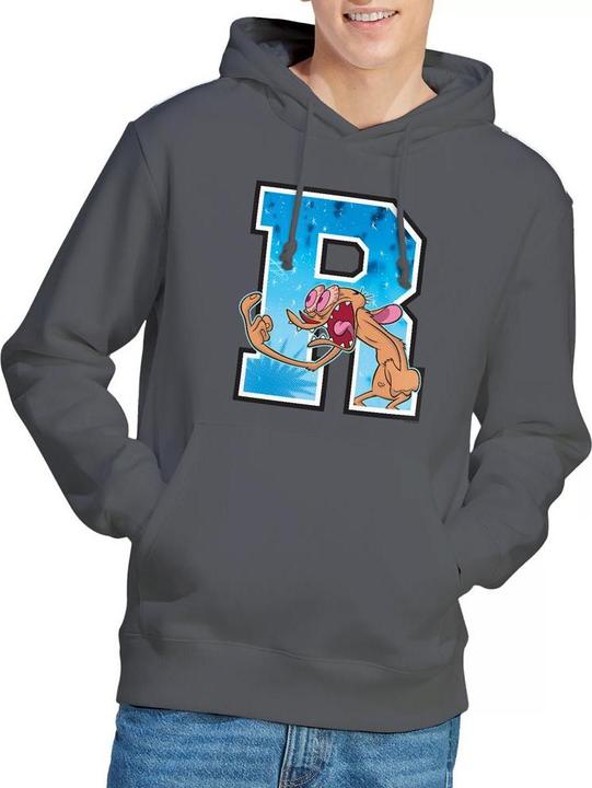 Immagine prodotto Ren & Stimpy R Is For Ren Felpa con Cappuccio Uomo (L)