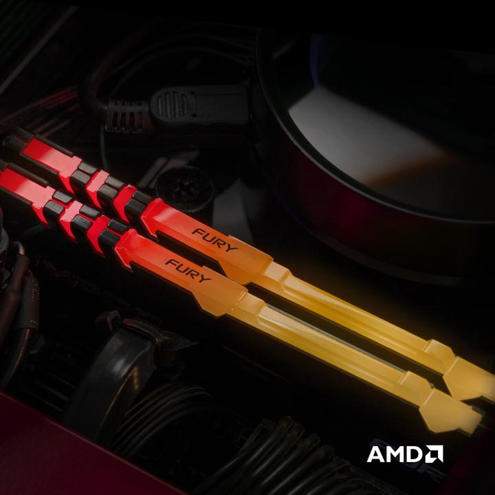 Immagine prodotto Kingston FURY Beast RGB (2 x 32GB, 3600 MHz, DDR4-RAM, DIMM)