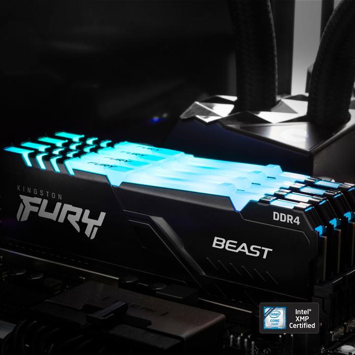 Immagine prodotto Kingston FURY Beast RGB (2 x 32GB, 3600 MHz, DDR4-RAM, DIMM)