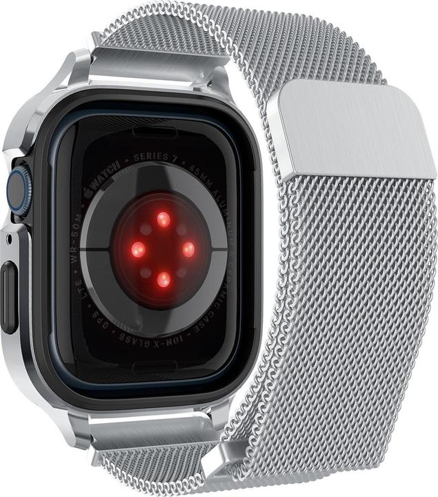 Produktbild Spigen METAL FIT?PRO? Apple Watch 4 / 5 / 6 / 7 / 8 / SE (44 / 45 MM) SILVER