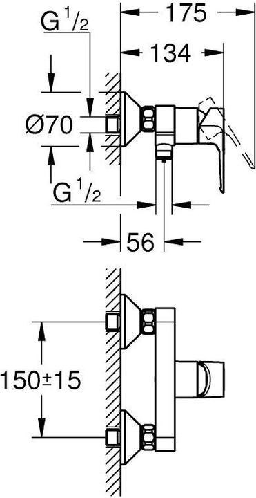 Produktbild Grohe Duscharmatur Start Loop 1/2