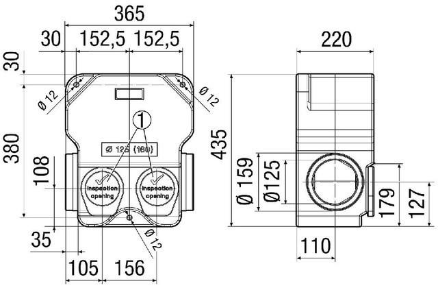 Image du produit Maico MAI SB 12/16 Boîte d'insonorisation SB 12/16, raccord 125 ou 160