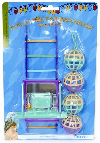 Immagine prodotto Happy Pet Giocattolo per uccelli Mp Bal / Scala / Posatoio