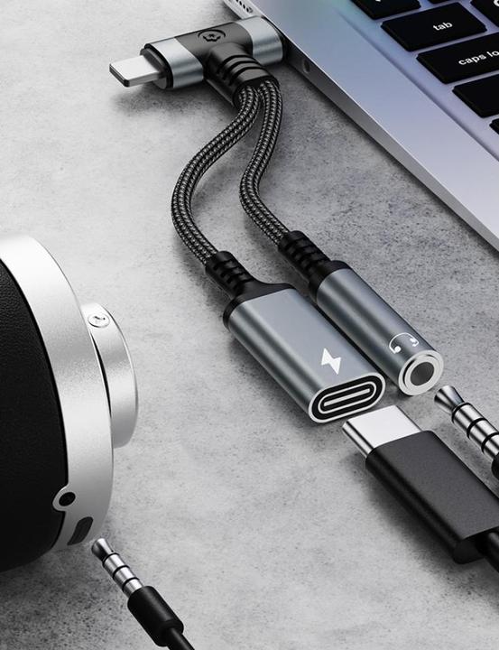 Produktbild PowerGuard USB-C & Lightning zu 3.5mm Klinke & Type C Charge Adapter (USB Typ C, Lightning)
