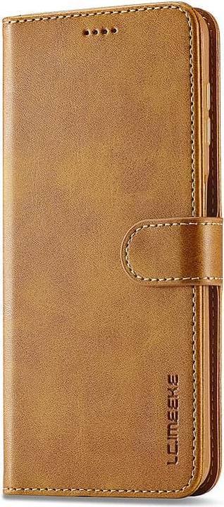 Image du produit LC.Imeeke Samsung Galaxy A72 5G - Étui portefeuille, marron clair/orange (Samsung Galaxy A72 5G)