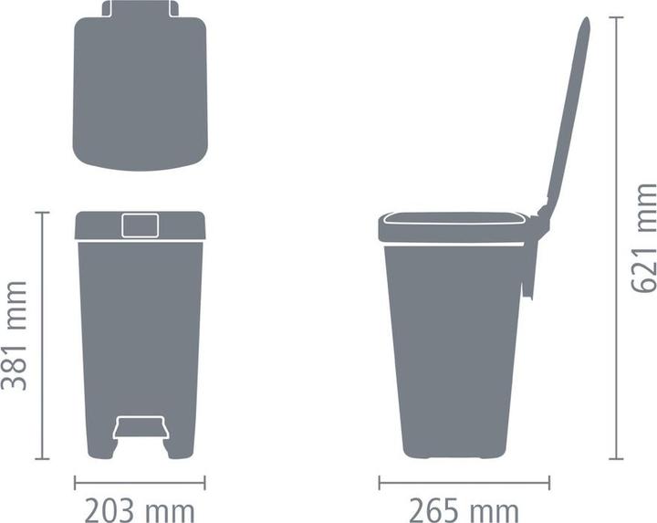 Actual product image Brabantia StepUp Bin (10 l)