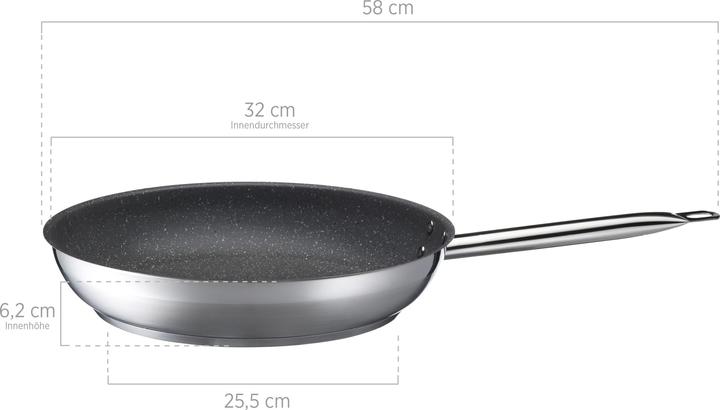 Produktbild Mäser Professional Granitec (32 cm, Bratpfanne, Edelstahl)
