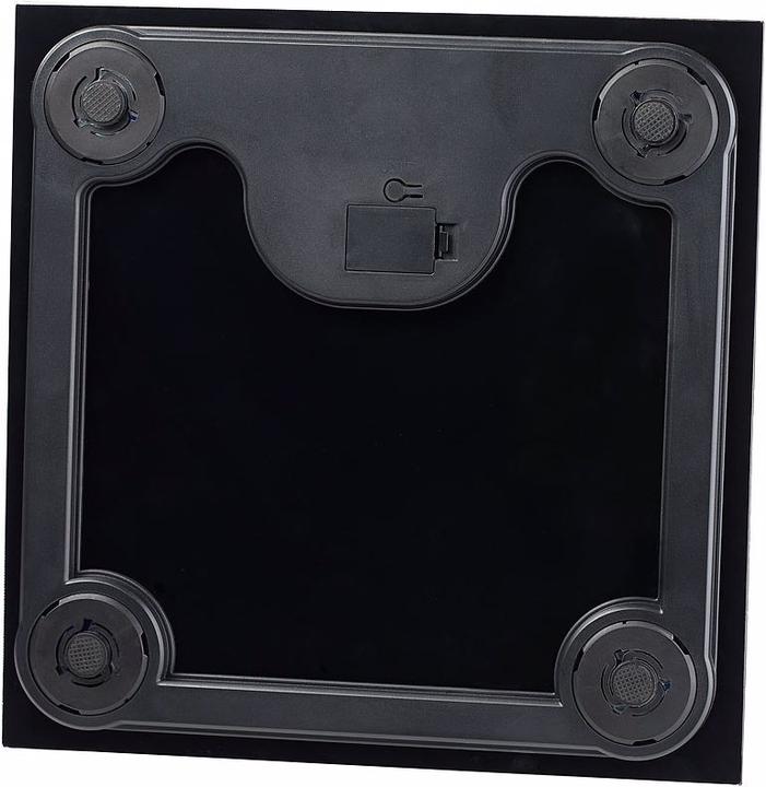 Actual product image Newgen medicals Elegant design personal scale, shatterproof glass, black, up to 150 kg (150 kg)