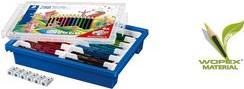 Actual product image Staedtler Crayon Noris Colour, 288 plastic box (Yellow, Red, Magenta, Blue, Light blue, Orange, Peach, Green, Purple, Van Dyke Brown, Black, Yellow green, 288 x)