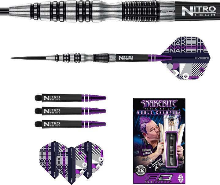 Produktbild Red Dragon Steel Tip Peter Wright Black Racer (22 g)