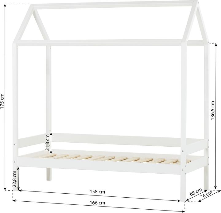 Produktbild Hoppekids Ida-Marie Haus Bett (70 x 160 cm)
