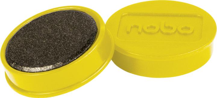 Produktbild Nobo Magnet rund 32mm 1915302 gelb 10 Stück (10 x)