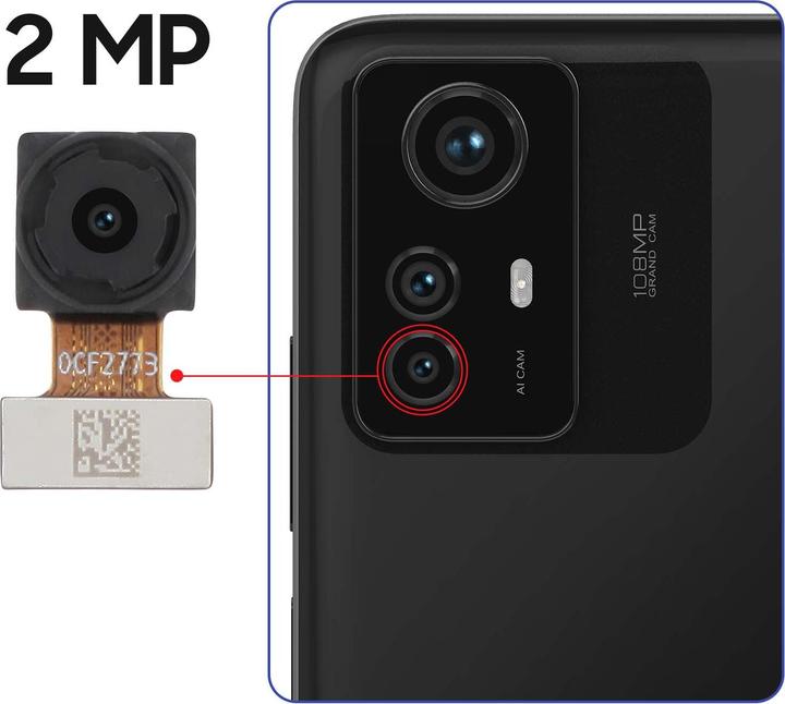 Immagine prodotto Clappio Fotocamera con obiettivo macro da 2MP Xiaomi Redmi Note 11, Note 11 Pro, Note 11S (Xiaomi Redmi Note 12S)