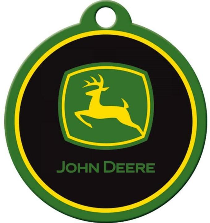 Actual product image Nostalgic-Art Merchandising Nostalgic Art key ring John Deere Ø 4 cm, green/black, motif