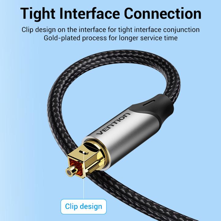 Produktbild Vention Optical Audio Cable BAVHF 1m (Black) (1 m, TOSLINK)