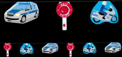 Image du produit DH-Konzept Chaîne de fanions de la police