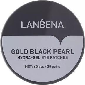 Lanbena Hydragel Augenpflaster Hydrogel Augenpads Gold Schwarz Perle (Pflegestift)