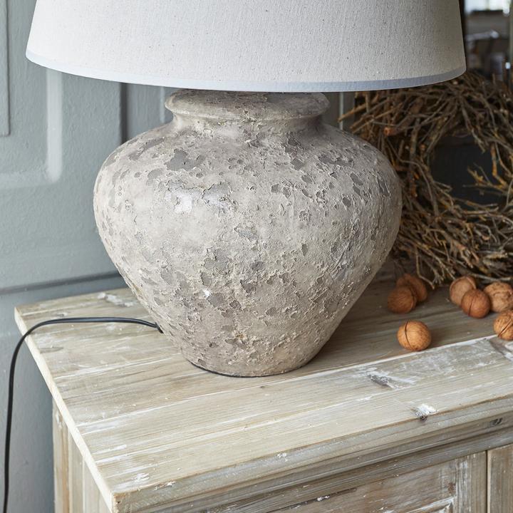 Produktbild Loberon Tischlampe Bandol grau/creme (E27)