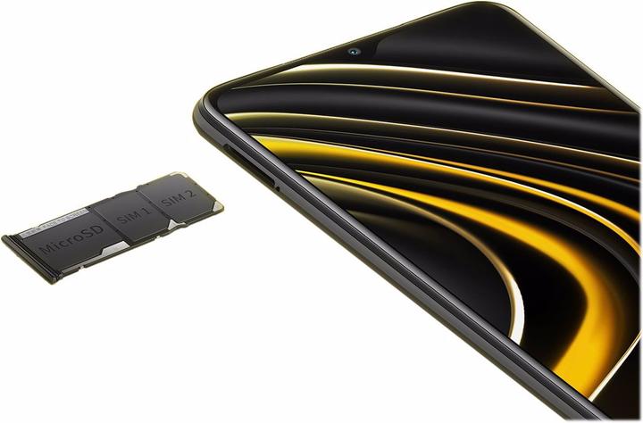 Actual product image Xiaomi Poco M3 (64 GB, Yellow, 6.53", Dual SIM, 48 Mpx, 4G)