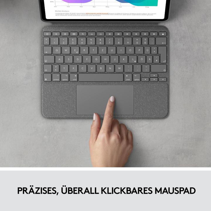 Image du produit Logitech Combo Touch (CH, iPad Pro 11 2022 (4e génération), iPad Pro 11 2021 (3ème génération), iPad Pro 11 2020 (2. Gen), iPad Pro 11 2018 (1. Gen))