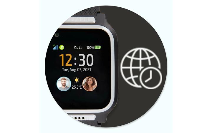 Actual product image Shelly Smartwatch 4 Black/Grey (41 mm)