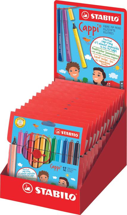 Actual product image STABILO Cappi fibre-tip pens 12 displ. (12 x)