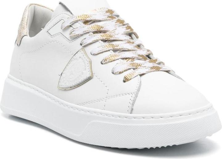 Immagine prodotto Philippe Model temple leather sneakers color white/gold (38)