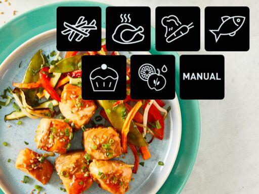 Actual product image Tefal EY9018 Dual Easy Fry Doppelkammer Heissluftfritteuse