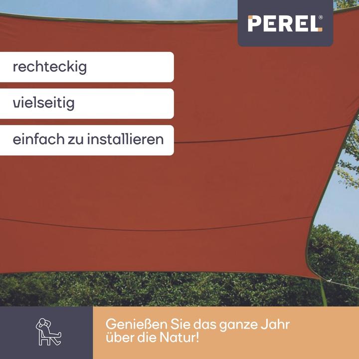 Immagine prodotto Perel SUNSAIL - RETTANGOLARE - 4 x 3 m - COLORE: TERRACOTTA (4 x 3 m)