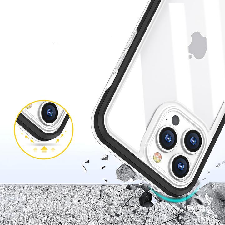 Image du produit Hurtel Clear 3in1 case for Samsung Galaxy A03 silicone cover with frame black (Samsung Galaxy A03)